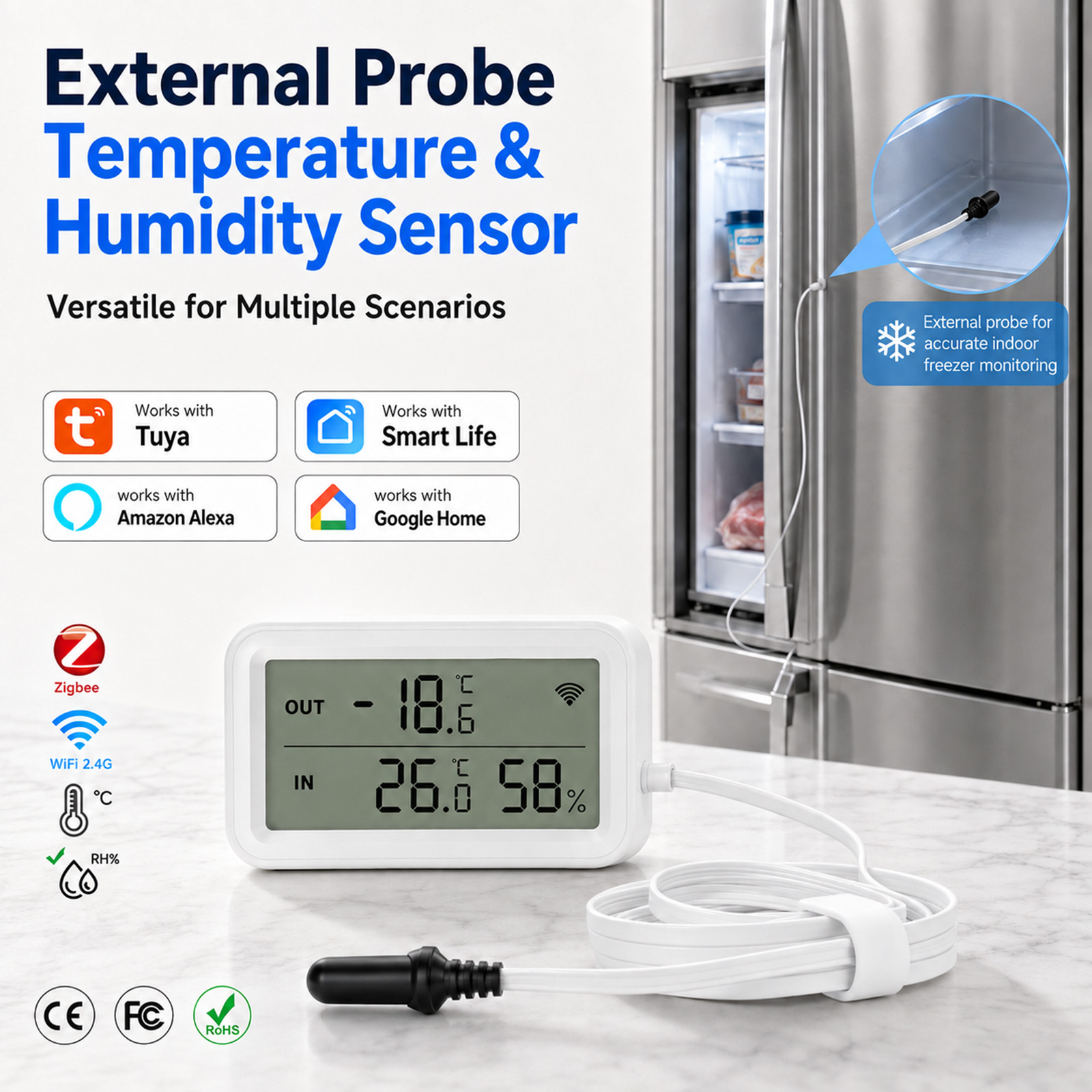 Temperature Humidity Sensor - 외부 방수 프로브 온도 습도 센서