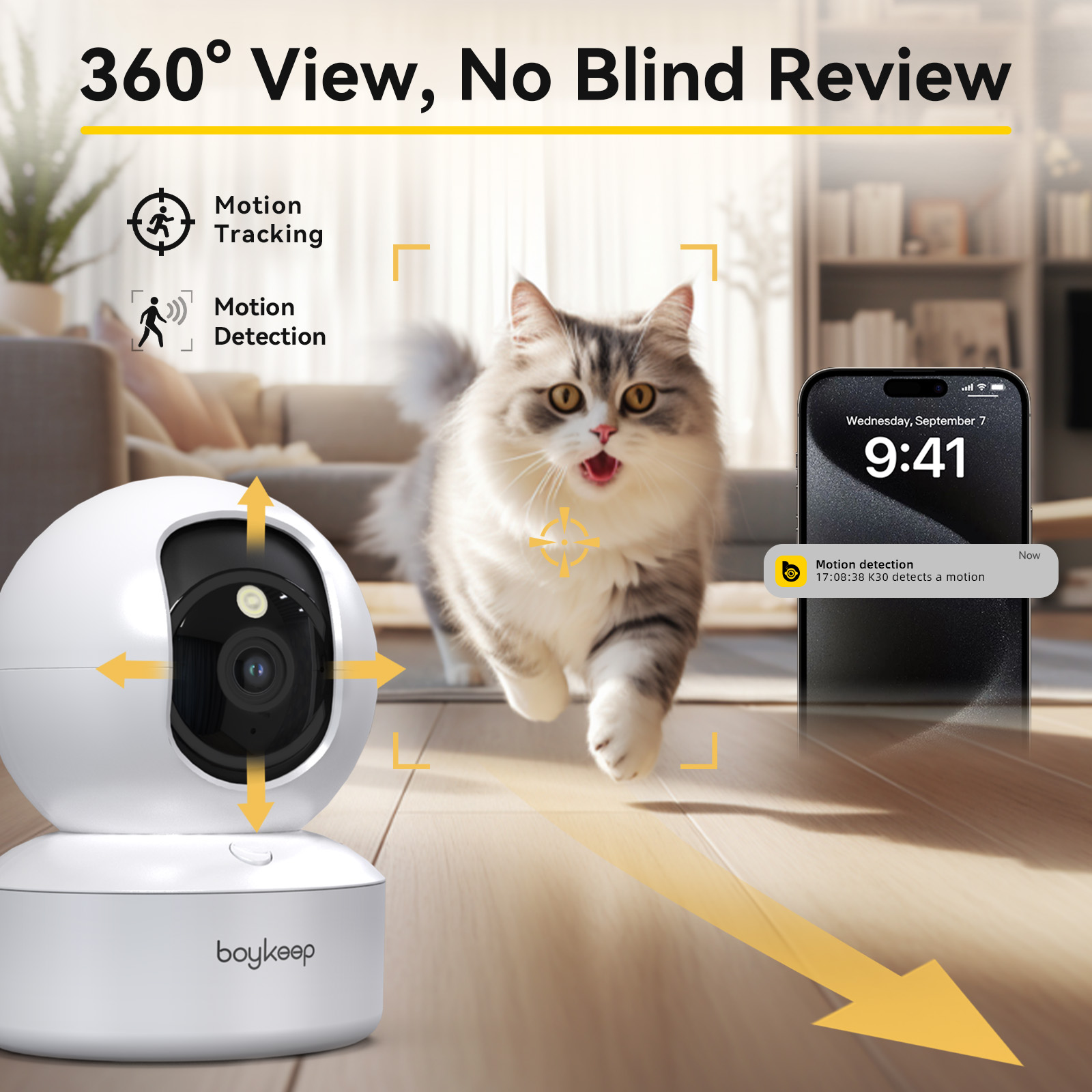 Eufy Camera E220 - Boykeep 2K 애완견 카메라(휴대폰 앱 포함),