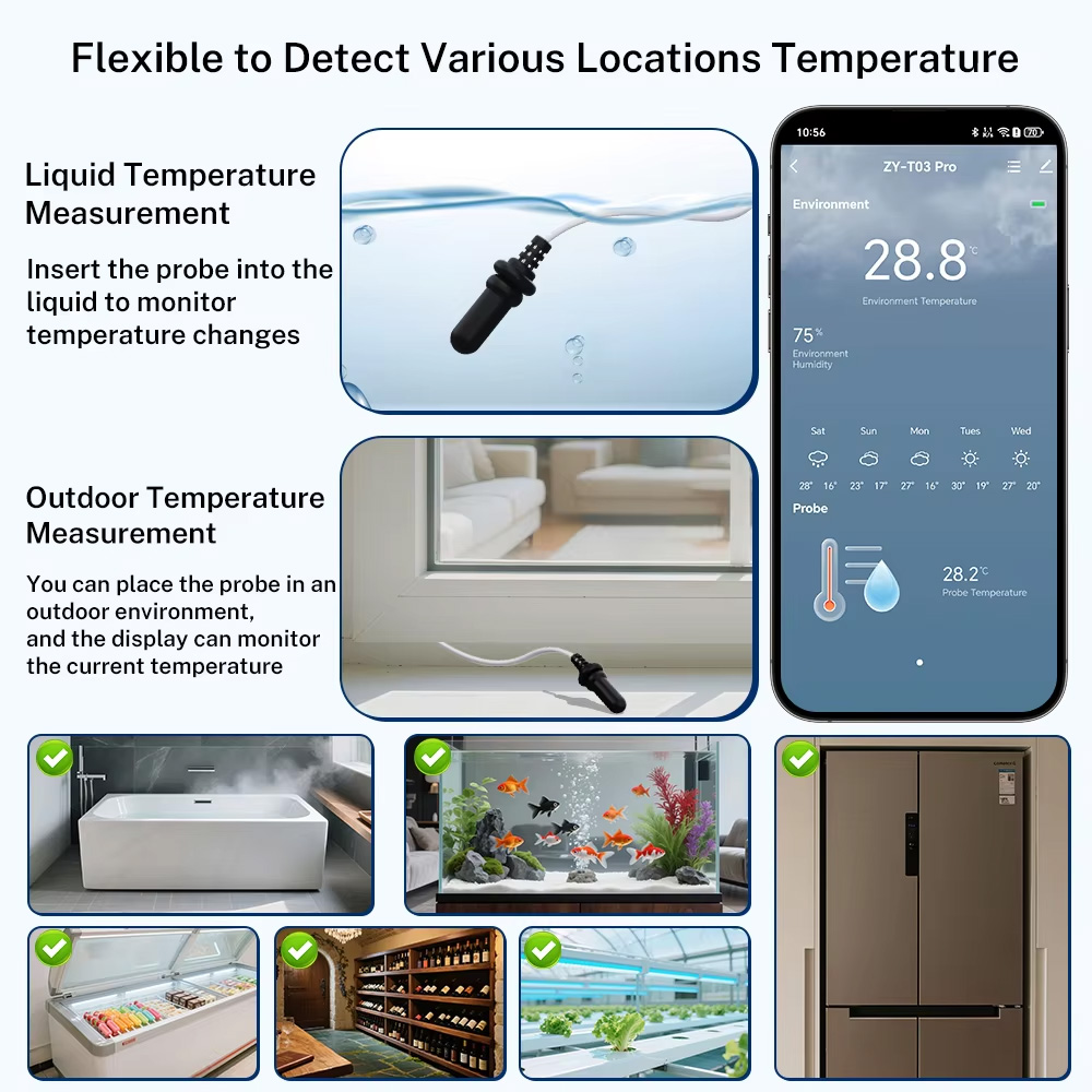 외부 방수 프로브 온도 습도 센서 Tuya WiFi Z - Temperature Humidity Sensor 리뷰 및 가격