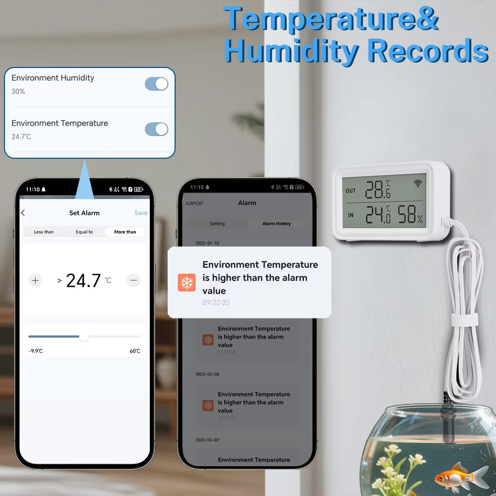 외부 방수 프로브 온도 습도 센서 Tuya WiFi Z - Temperature Humidity Sensor 리뷰 및 가격