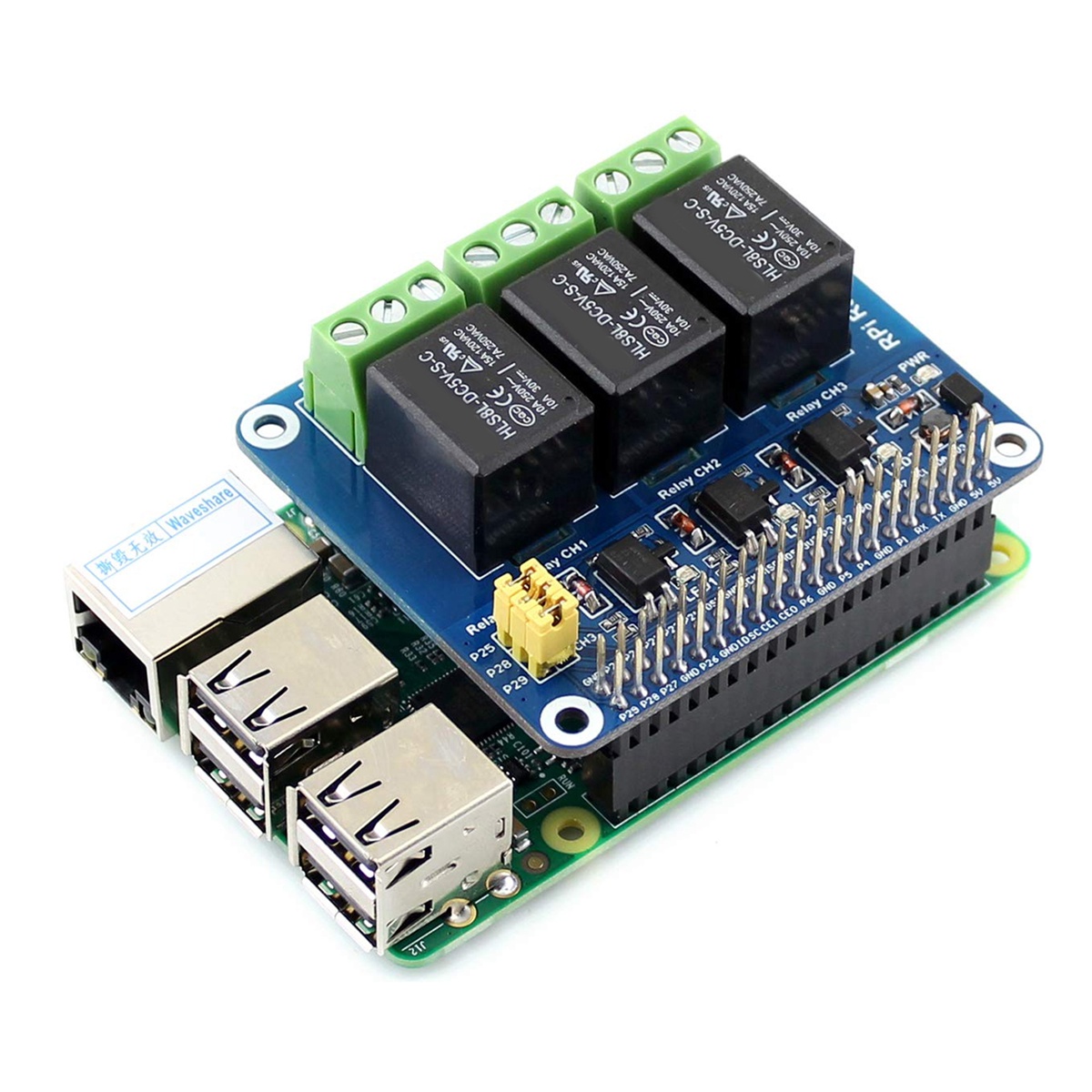 Waveshare 5V 3채널 릴레이 모듈 확장 보드  - Pi Zero W Board 리뷰 및 가격