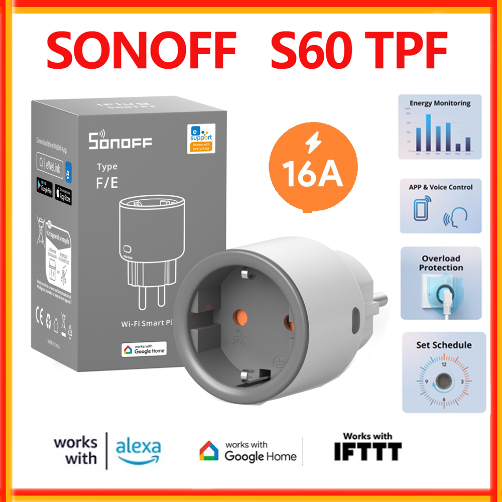 SONOFF S60 TPF EU 와이파이 스마트 플러그 - Sonoff Basic Switch 리뷰 및 가격