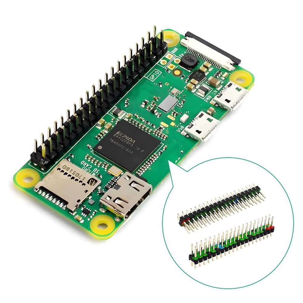 2*20핀 개발 보드 헤더 2.54mm 간격 보드 핀  - Pi Zero W Board 리뷰 및 가격